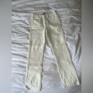J. Crew Women's High Rise Jeans in Cream